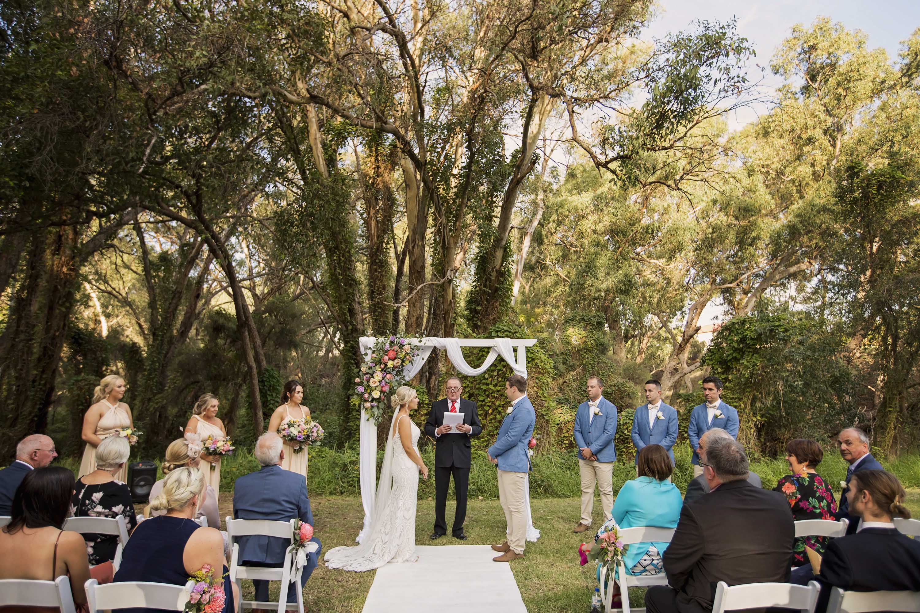 wedding day at Carilley Estate in Swan Valley