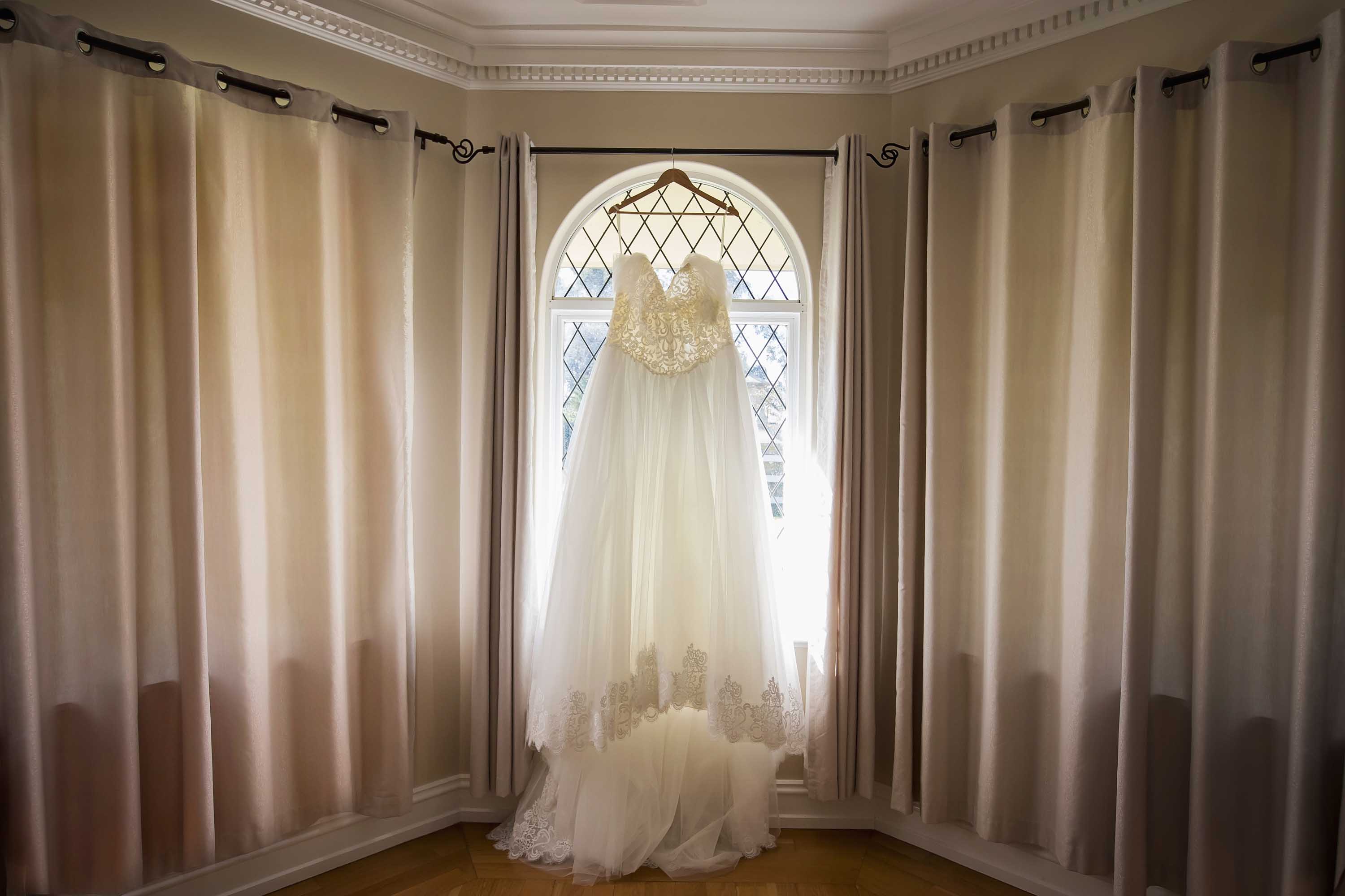 Bridal dress at Brookleigh Estate